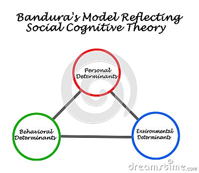 Model of Social Cognitive Theory Stock Photo