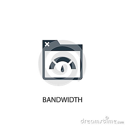 Bandwidth icon. Simple element Vector Illustration