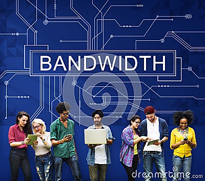 Bandwidth Internet Online Connection Technology Concept Stock Photo