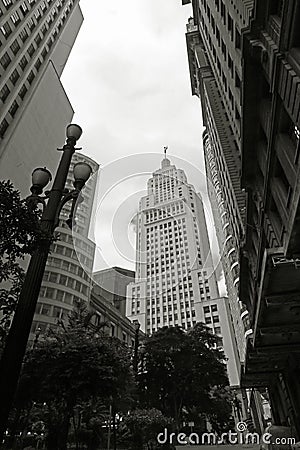 Banespa Building, one of the symbols of Sao Paulo Stock Photo