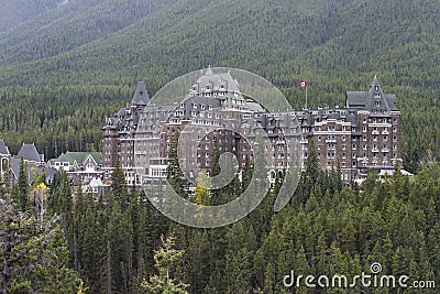 Banff Springs Hotel, Banff, Alberta, Canada Editorial Stock Photo