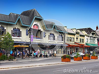 Banff Town Centre, Alberta Canada Editorial Stock Photo