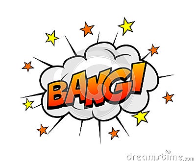 Bang Boom comic sounds effect background sound burst Vector Illustration