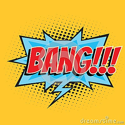 Bang comic word Vector Illustration