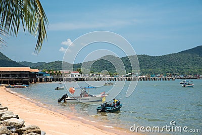 Bang Saray beach Editorial Stock Photo