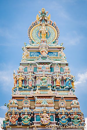 Bangalore colorful temple Stock Photo