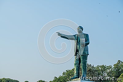 Bangalore, India - April 4 2019 : Statue of Dr. Bhimrao Ambedkar in Bangalore Karnataka Editorial Stock Photo