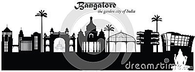 Bangalore, India Vector Illustration