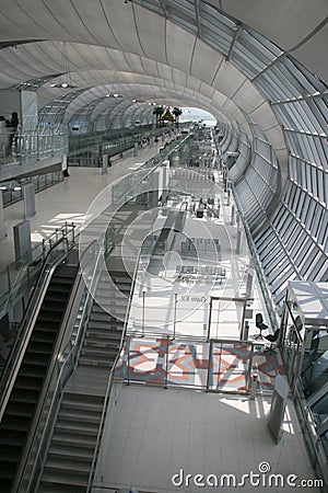 Bangkok airport departure gate Stock Photo