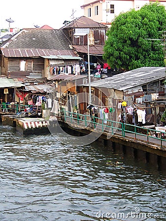 Bangkok canals Stock Photo