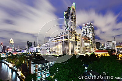 Bangkok city modern building view point Editorial Stock Photo