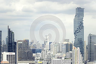 Bangkok cityscape, modern office building skyscraper, Bangkok , Thailand Editorial Stock Photo
