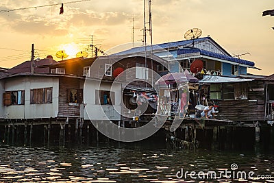 Bangkok Klongs, Thailand Editorial Stock Photo