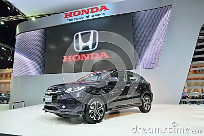 BANGKOK - March 26 : Honda HRV, Mini SUV, on DisPlay at 36th Ban Editorial Stock Photo