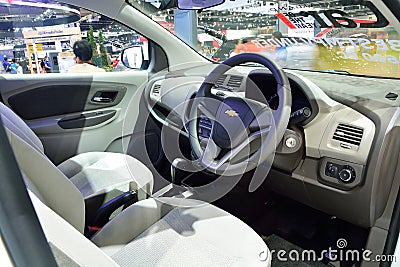 BANGKOK - March 26 : Interior design of Passenger room of Chevro Editorial Stock Photo