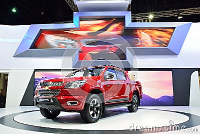 BANGKOK - March 26 : New Chevrolet Colorado High Country, 4WD Pi Editorial Stock Photo