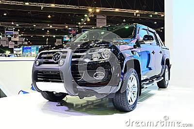 BANGKOK - March 26 : New Volkswagen Amarok , Pick up truck, on D Editorial Stock Photo