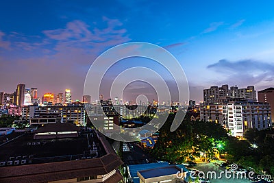 Bangkok nightscape Stock Photo