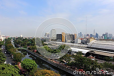 Bangkok panorama, Thailand Editorial Stock Photo