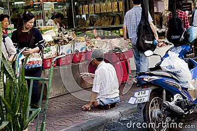 Bangkoks Chinatown Editorial Stock Photo
