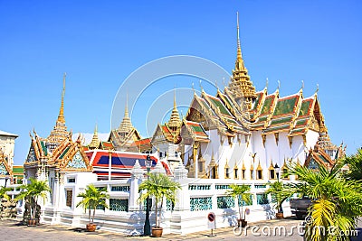 Bangkok's famous landmark. The grand palace Stock Photo