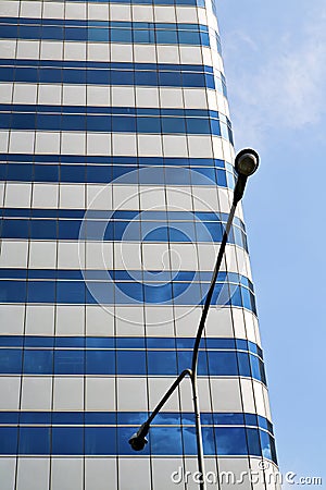 bangkok terrace thailand in street lamp Stock Photo