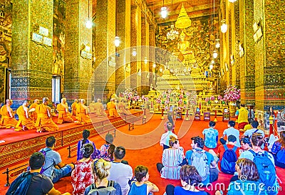 The main image house in Wat Pho temple, Bangkok, Thailand Editorial Stock Photo