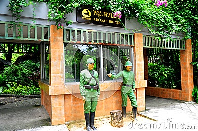 Air Raid Shelter at Dusit Zoo Editorial Stock Photo