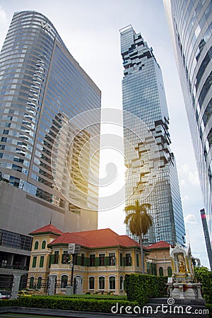 Bangkok, Thailand 12 August 2017, Mahanakorn Tower Editorial Stock Photo