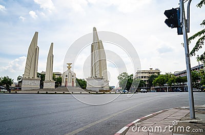 Bangkok, Thailand : Democracy monument Editorial Stock Photo