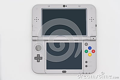 Nintendo 3DS LL Super Famicom Edition. Portable game by Nintendo Editorial Stock Photo