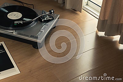 Audio-technica turntable Editorial Stock Photo