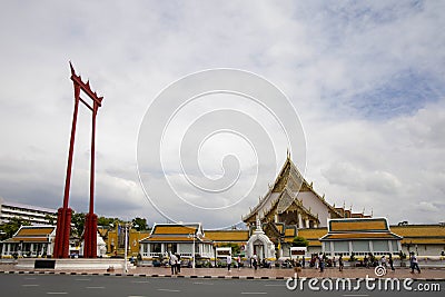 Bangkok,Thailand-July 4,2020:The Chuch is beautiful landmark and famous in Suthat temple at bangkok thailand Editorial Stock Photo