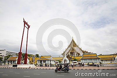 Bangkok,Thailand-July 4,2020:The Chuch is beautiful landmark and famous in Suthat temple at bangkok thailand Editorial Stock Photo