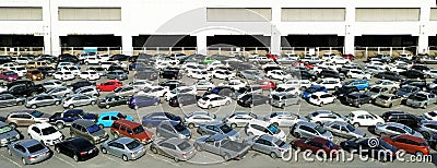 BANGKOK, THAILAND - JUNE 18, 2017 : Car park at BTS station Bang Editorial Stock Photo