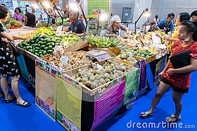Stalls selling fruit. Editorial Stock Photo