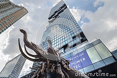 King Power MahaNakhon ,skyscraper in the Silom/Sathorn central business district of Bangkok, Editorial Stock Photo