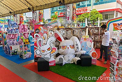 Bloody Bunny booth in Thai-Japan anime festival 2013 Editorial Stock Photo