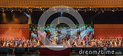 Khon performing arts show classic Thai dance Editorial Stock Photo