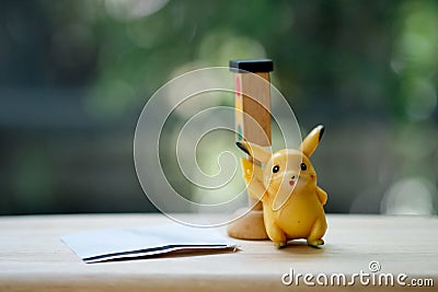 Bangkok, Thailand - May 11, 2019: Pokemon Detective Pikachu animation in the movie theatre at Thailand Editorial Stock Photo