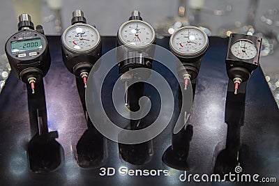 3d Sensors And Centering Devices Editorial Stock Photo