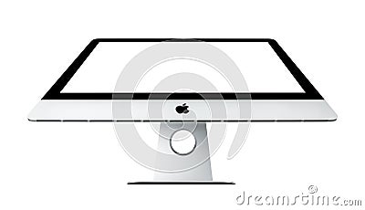 BANGKOK, THAILAND - November 22, 2015: This picture show the speakers under the displays of new iMac 21.5 With OS X El Capitan. i Editorial Stock Photo