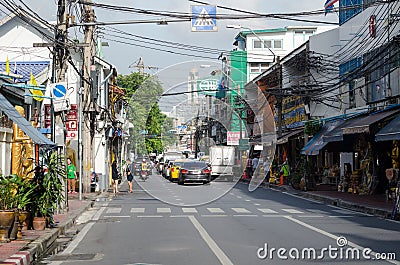 Bangkok (Thailand) October 2015 - urban life Editorial Stock Photo