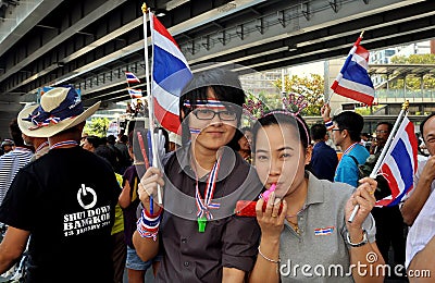 Bangkok, Thailand: Operation Shut Down Bangkok Protestors Editorial Stock Photo