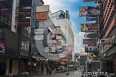 Patpong Night Market in Bangkok. Editorial Stock Photo