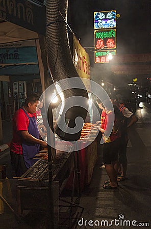 Patpong Night Market in Bangkok. Editorial Stock Photo