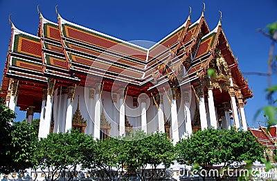 Bangkok, Thailand: Ratchaburana Temple Stock Photo