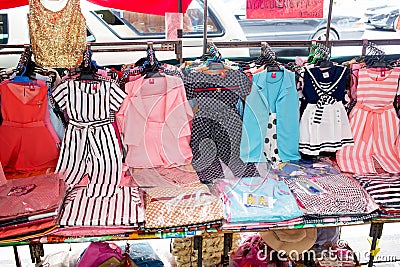 Kids clothing shop Editorial Stock Photo