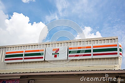Bangkok, Thailand - September 05, 2018: Seven-Eleven is the largest convenience store chain in the world over 50,000 outlets in 10 Editorial Stock Photo