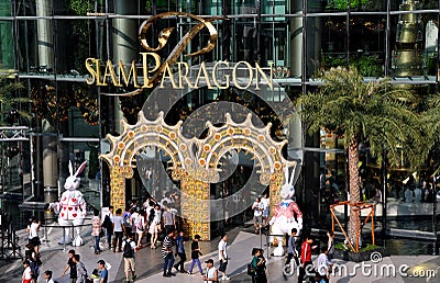 Bangkok, Thailand: Siam Paragon Shopping Center Editorial Stock Photo